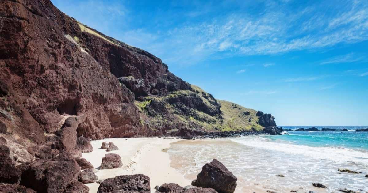 Ovahe Beach in Chile and Easter Island